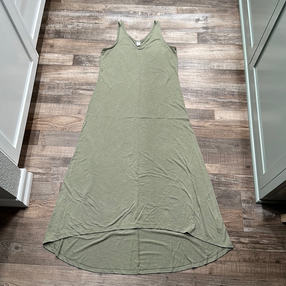 Old navy • sage green high low tank dress